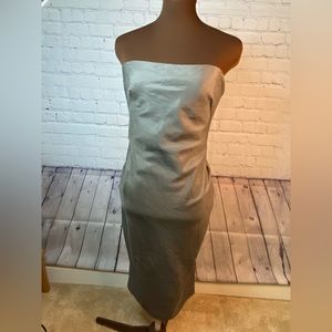Cynthia Steffe strapless dress in olive green size 6